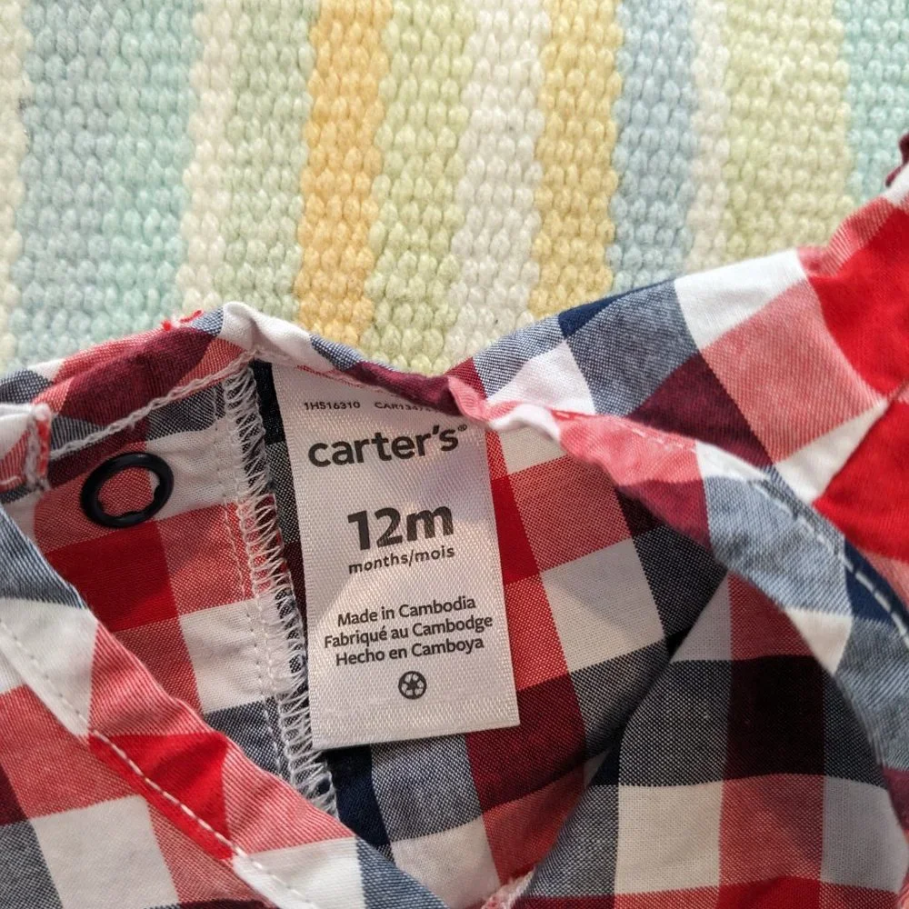 ⭐ Carter's patriotic red/white/blue outfit 12m